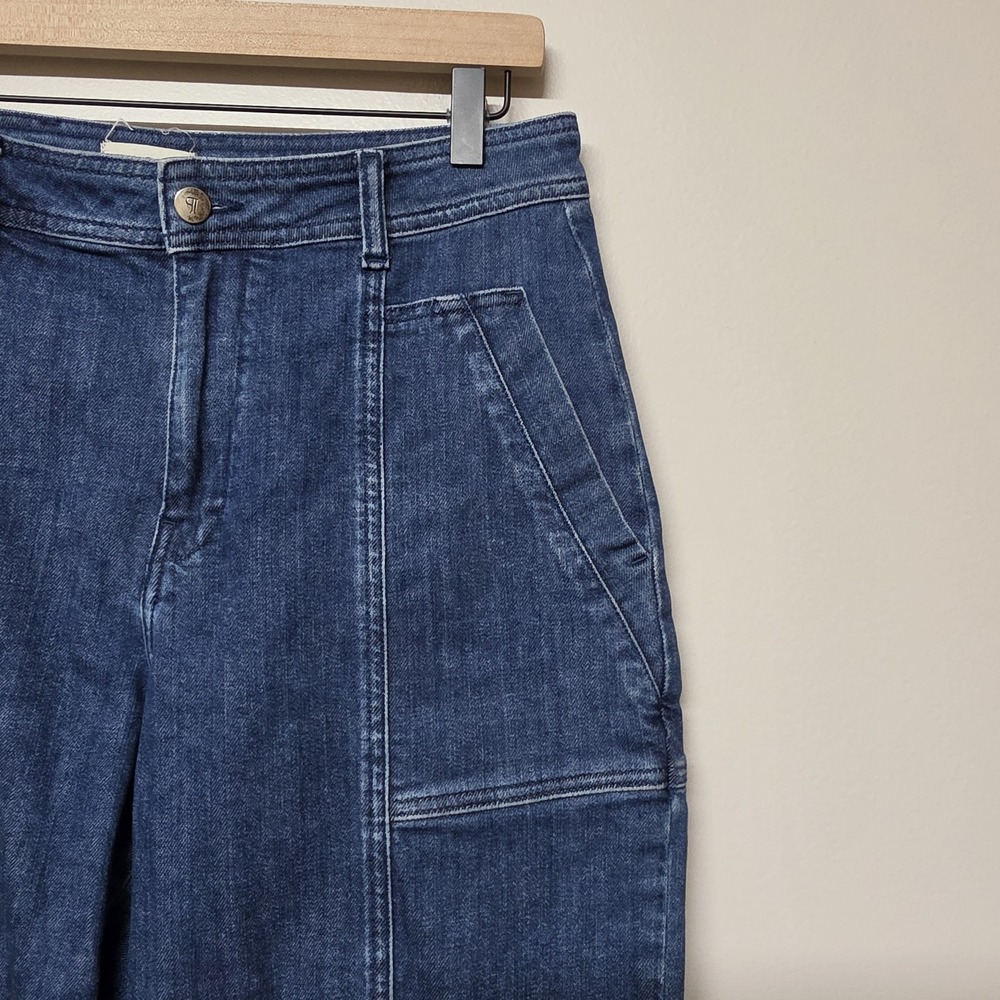 Anthropologie Pilcro Barrel Jeans Cargo Size 28 Womens High Rise Barrel Denim - Picture 6 of 14